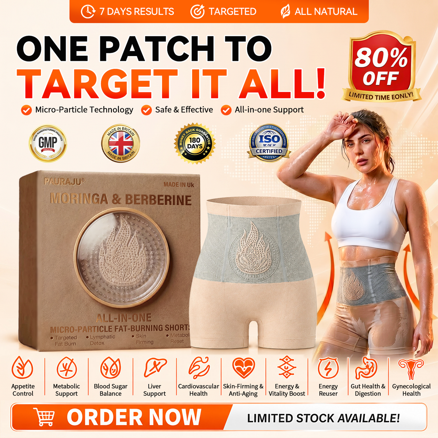 🧧🎈PAURAJU® 30-Min All-in-One Micro-Particle Fat-Burning Shorts✅Ignites deep microcirculation to melt fat, flush toxins, and reverse metabolic aging.