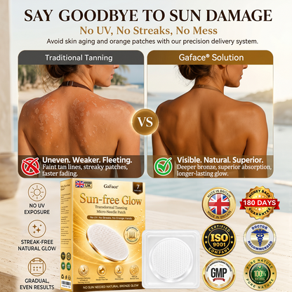 𝗚𝗮𝗳𝗮𝗰𝗲®☀️ 🐻Sunless Natural Glow Transdermal Tanning Micro-Needle Patch