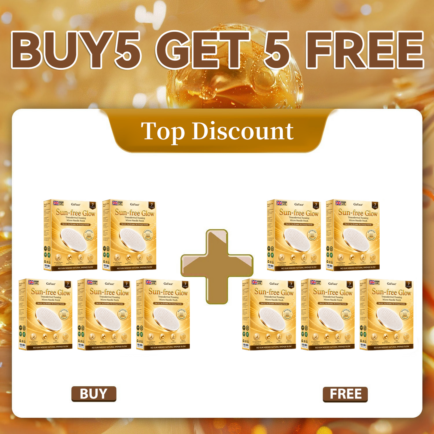 𝗚𝗮𝗳𝗮𝗰𝗲®☀️ 🐻Sunless Natural Glow Transdermal Tanning Micro-Needle Patch