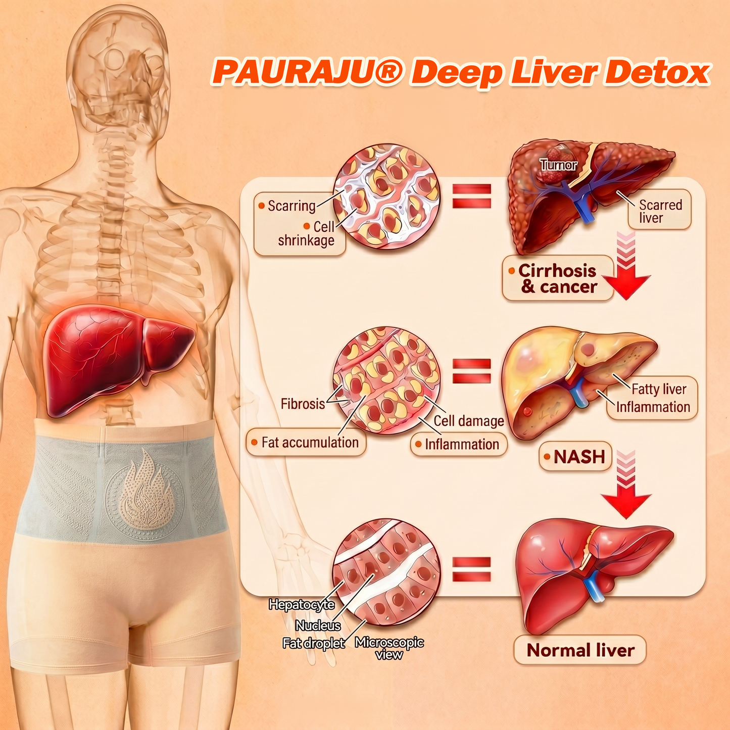 🧧🎈PAURAJU® 30-Min All-in-One Micro-Particle Fat-Burning Shorts✅Ignites deep microcirculation to melt fat, flush toxins, and reverse metabolic aging.