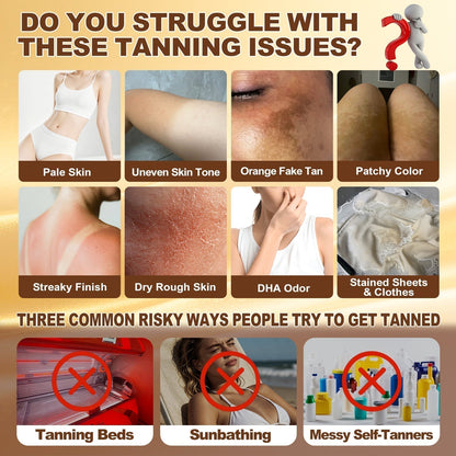 𝗚𝗮𝗳𝗮𝗰𝗲®☀️ 🐻Sunless Natural Glow Transdermal Tanning Micro-Needle Patch