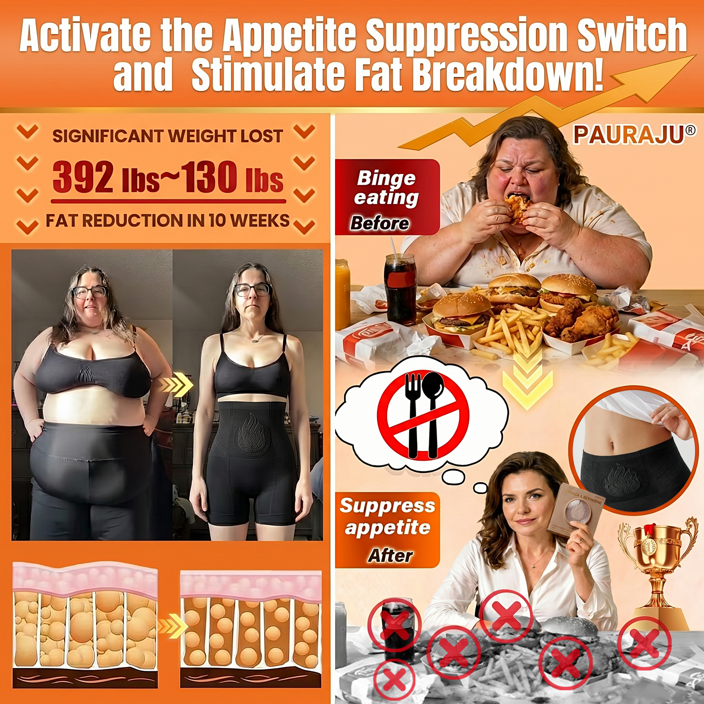 🧧🎈PAURAJU® 30-Min All-in-One Micro-Particle Fat-Burning Shorts✅Ignites deep microcirculation to melt fat, flush toxins, and reverse metabolic aging.